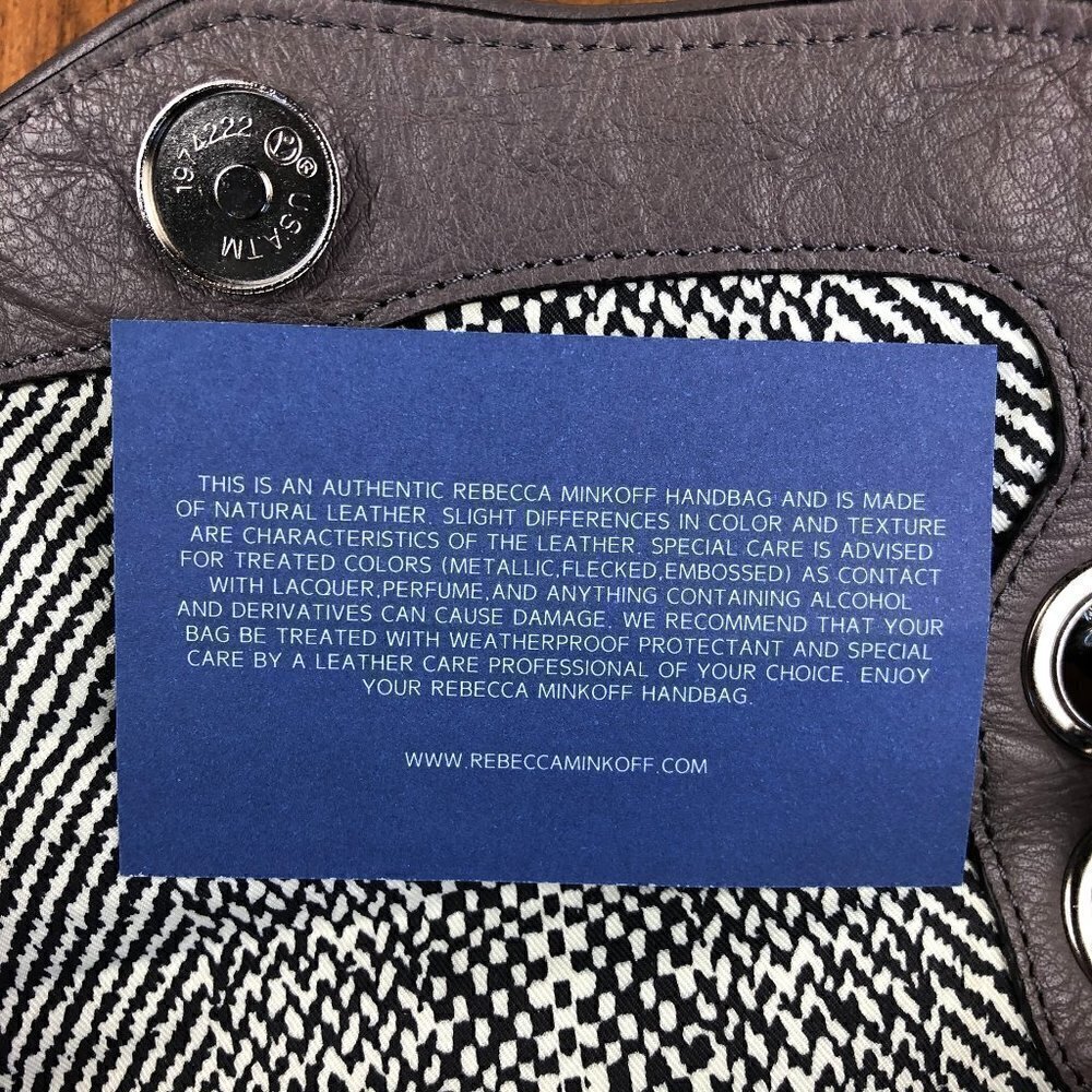 Rebecca Minkoff “Affair” Quilted Studded Grey Bag - Picture 12 of 12